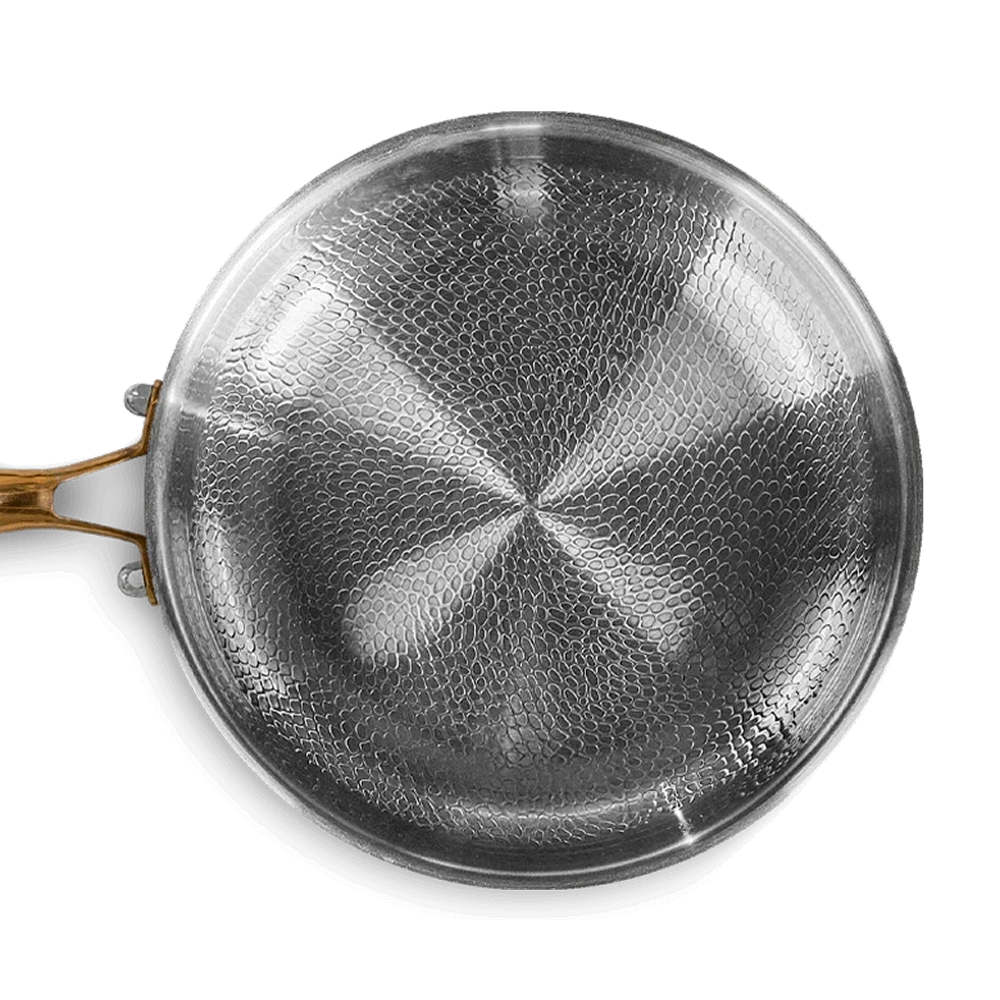 Poêle Signature en Titane Pur LaDinanderie® — Sans PFAS, Compatible Induction